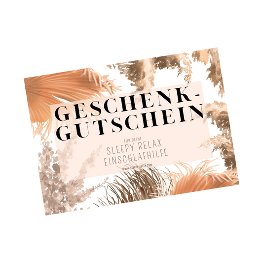 Sleepy Relax Geschenkgutschein Gift Card